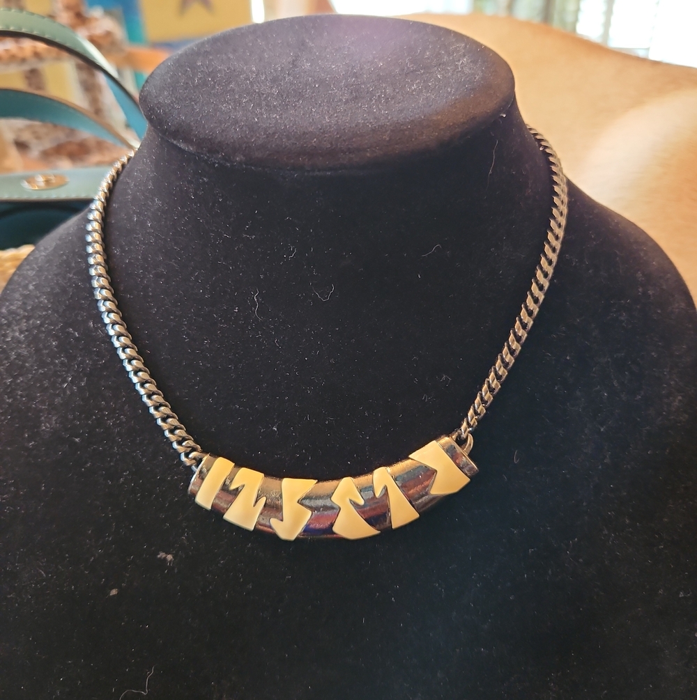 MONET Vintage Accent Zigzag Pendant Necklace - Women Jewelry